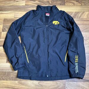 Iowa Hawkeyes Vented Windbreaker Jacket Women's‎ Colosseum Size Medium Black